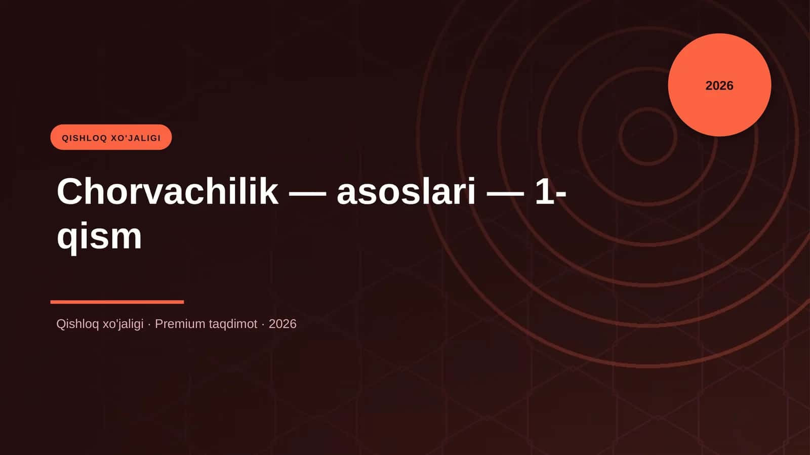 Chorvachilik - asoslari - 1-qism 2