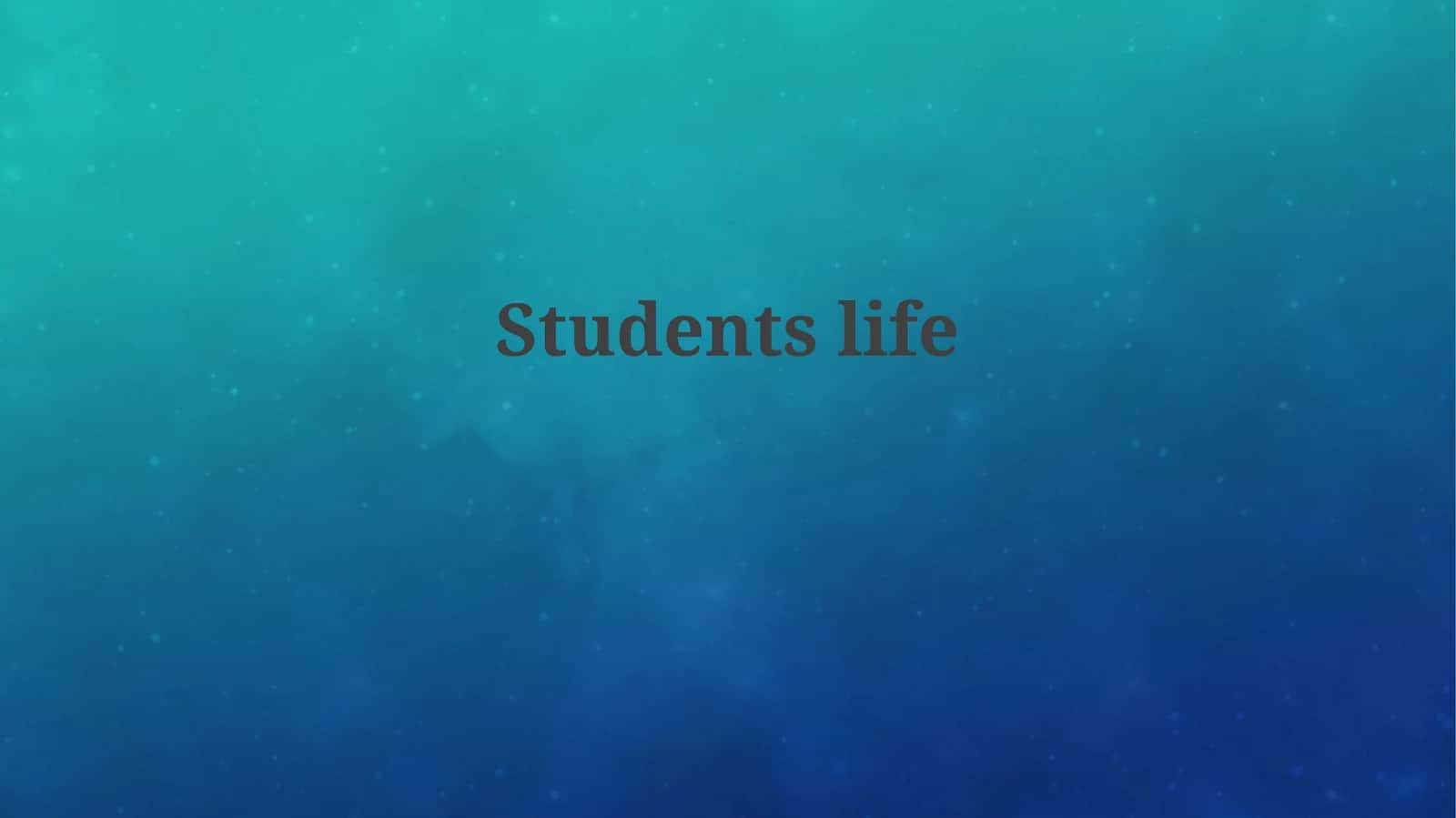 Studentslife 1