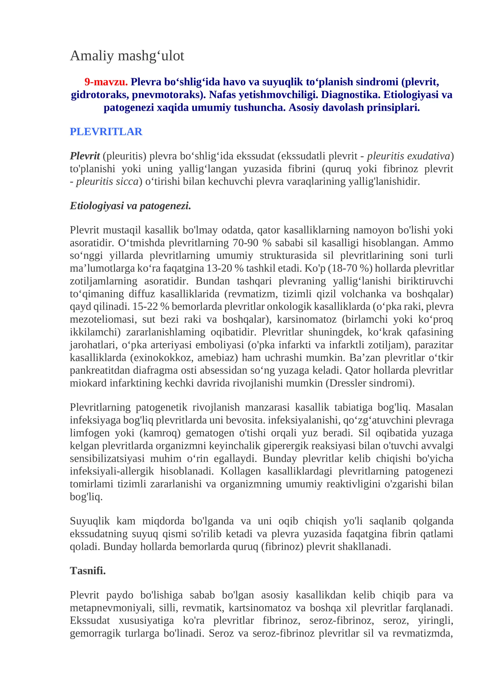 Plevritlar 1