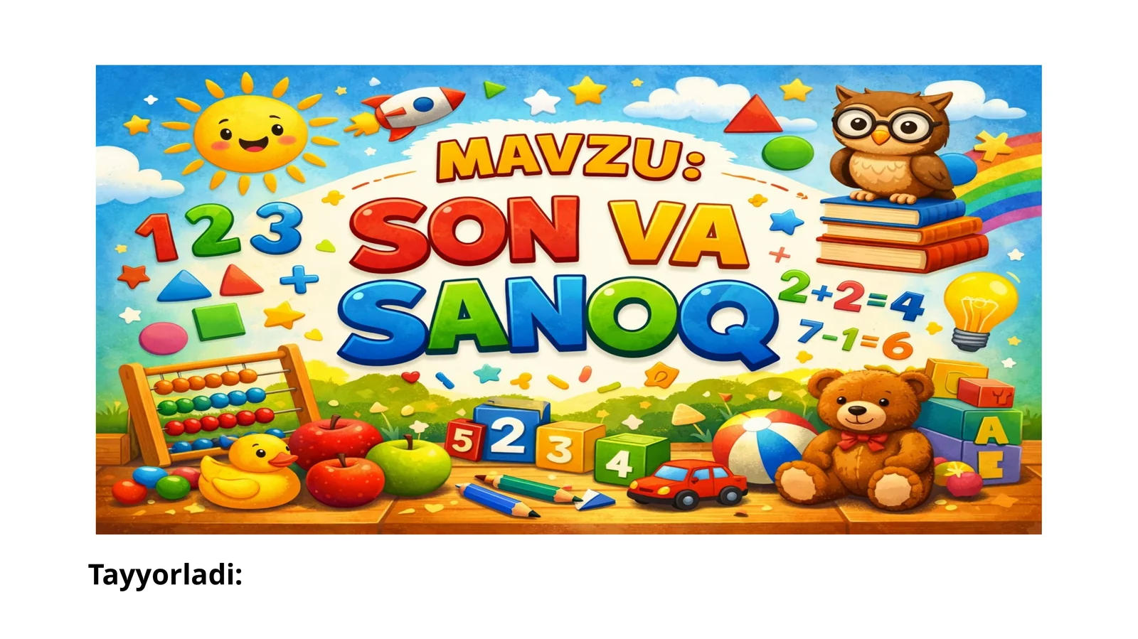 Son va Sanoq Tushunchalari 1