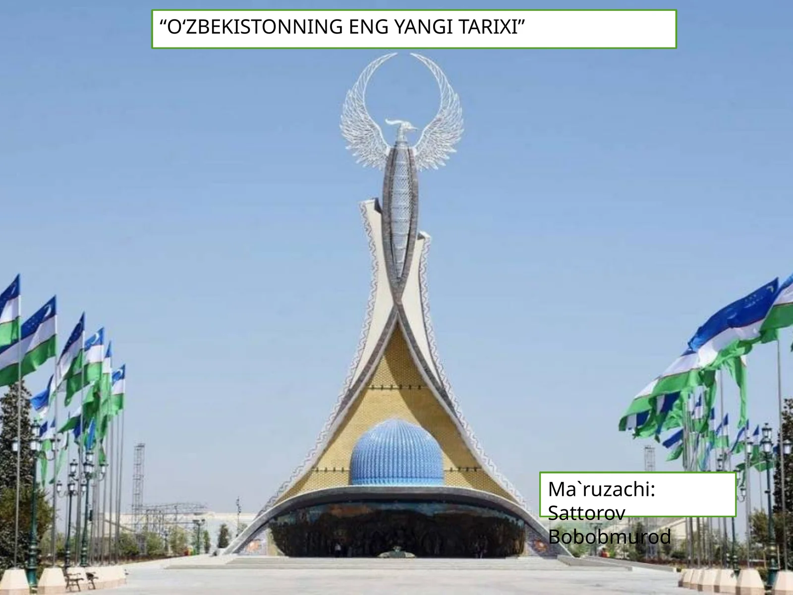 O‘zbekistonning eng yangi tarixi 1