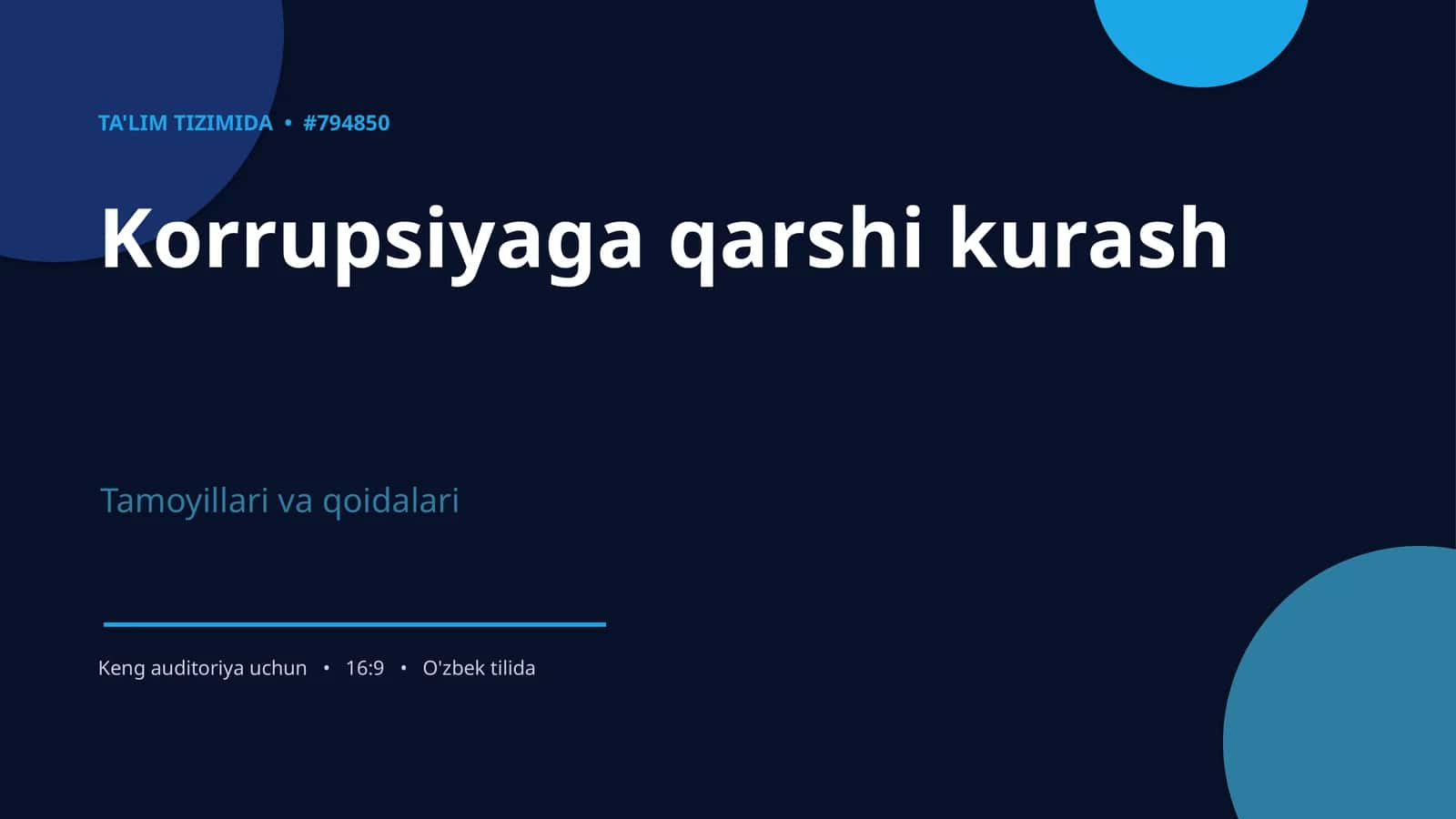 Korrupsiyaga qarshi kurash 1