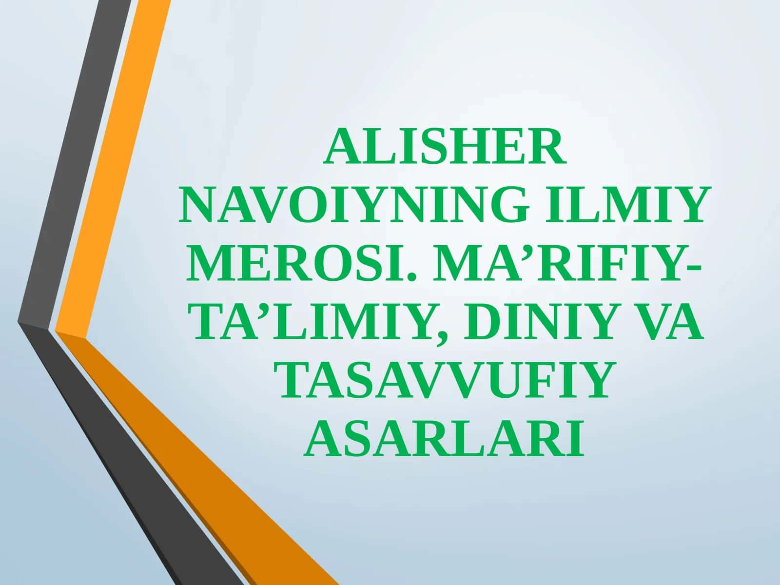NAVOIYNING ILMIY MEROSI 1