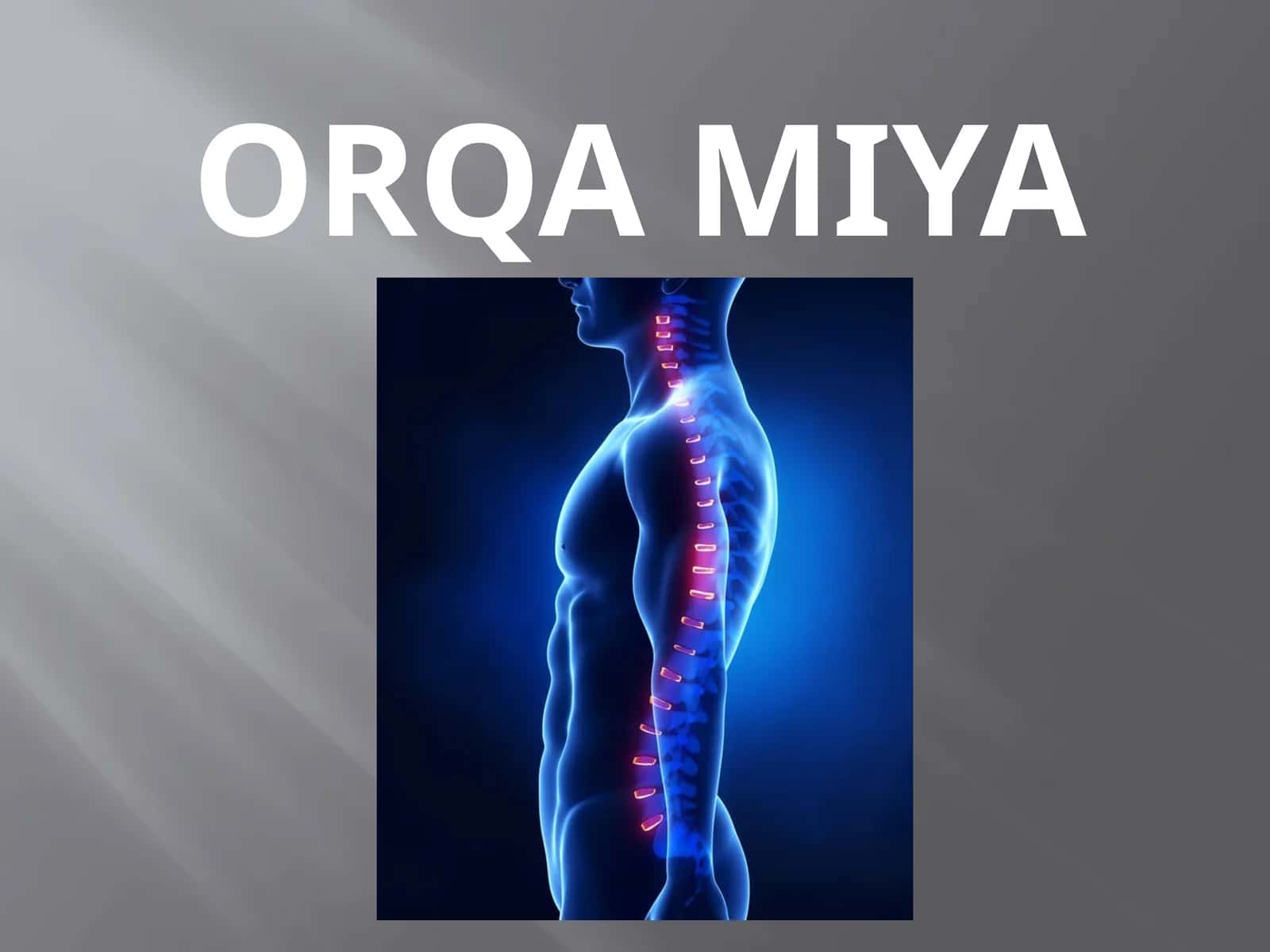 Orqa miya tuzilishi va fiziologiyasi 1