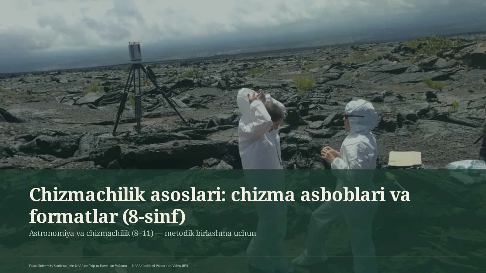 Chizmachilik asoslari: chizma asboblari va formatlar (8-sinf) 1