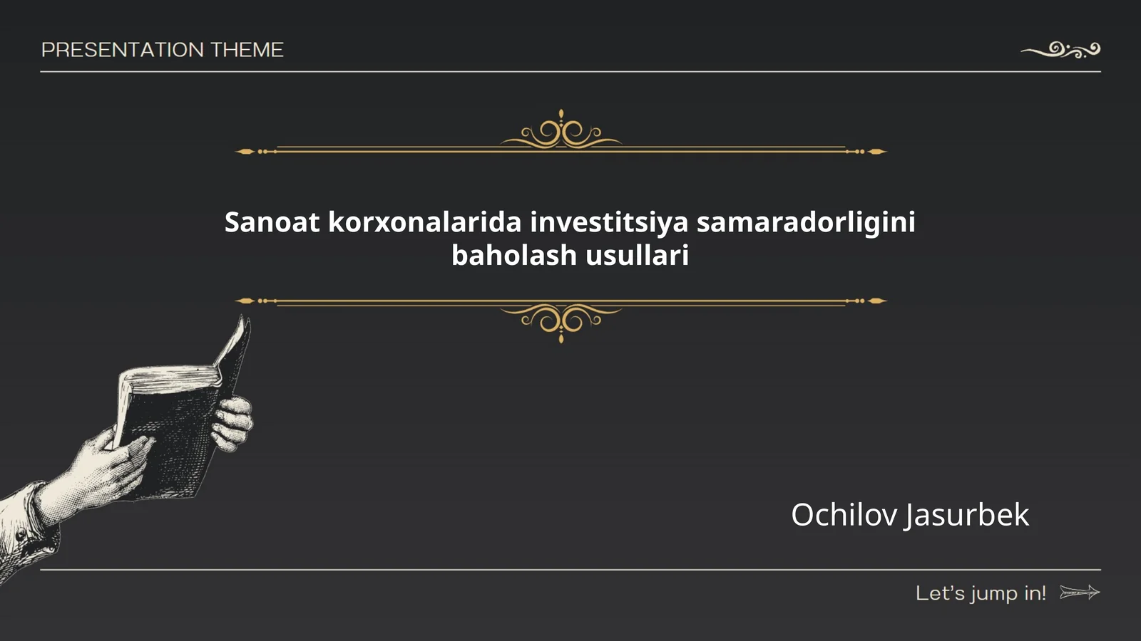 Sanoat korxonalarida investitsiya samaradorligini baholash usullari 1