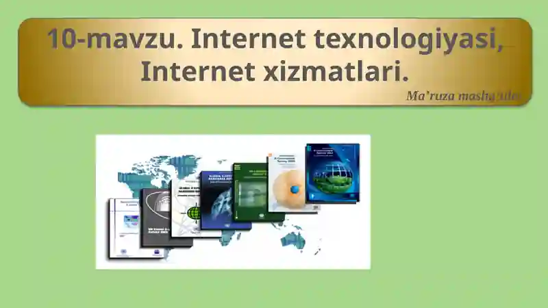 Internettexnologiyasi, Internetxizmatlari