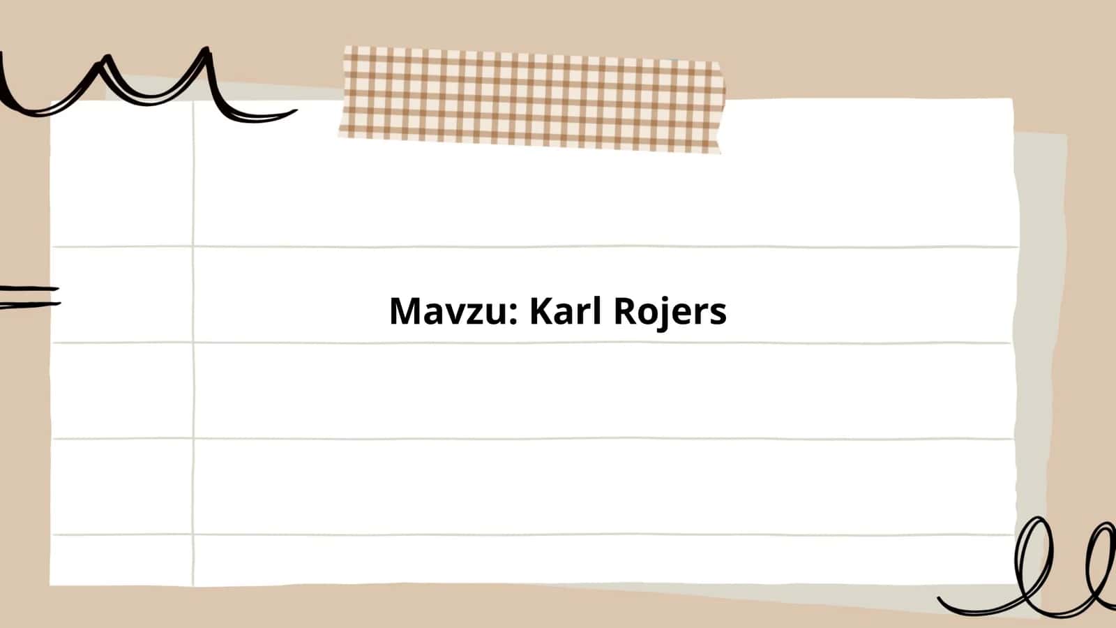 Karl Rojers 1