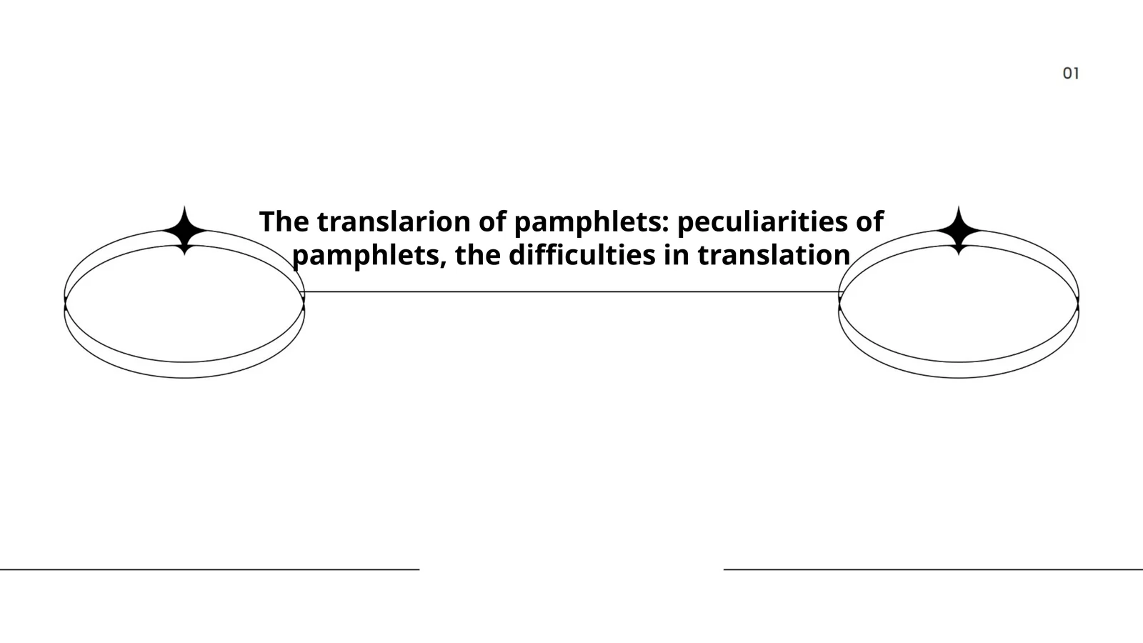 The translarion of pamphlets: peculiarities of pamphlets, the difficulties in translation 1