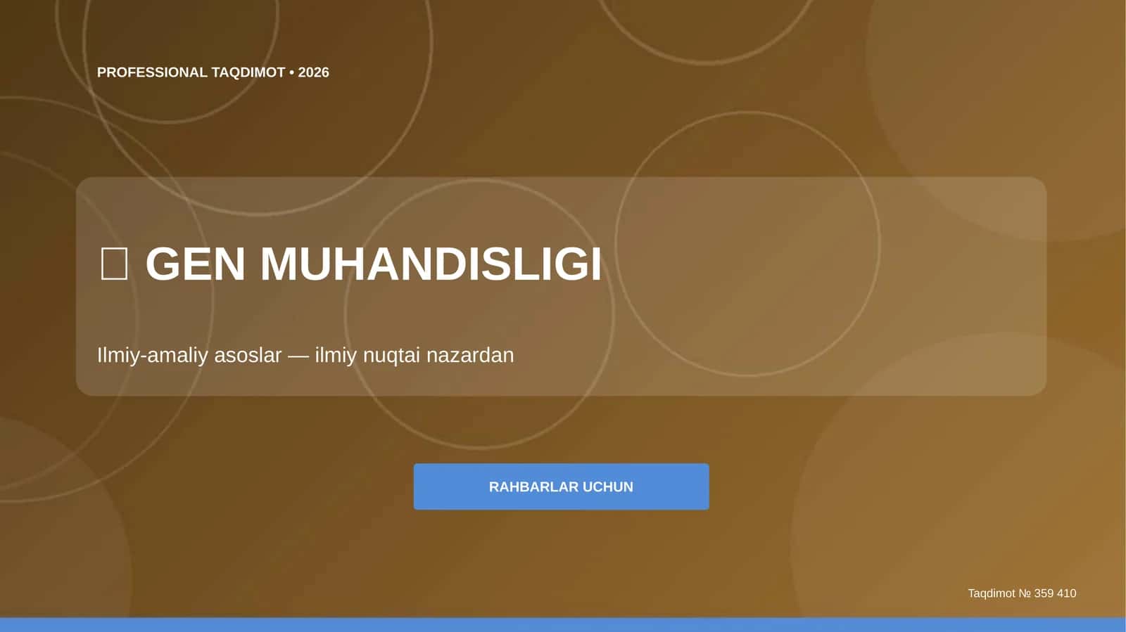 GEN MUHANDISLIGI 1