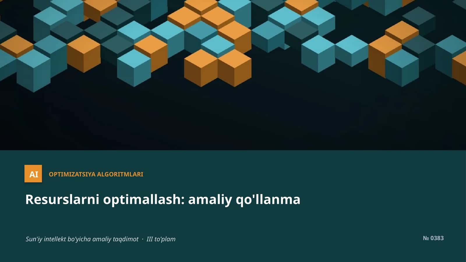 Optimizatsiya algoritmari 1