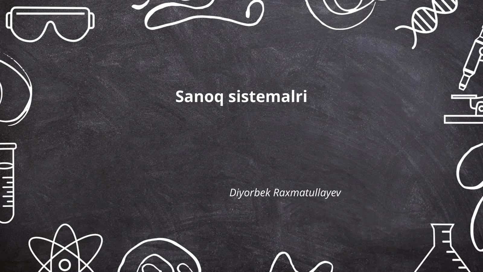 Sanoq sistemalri 1