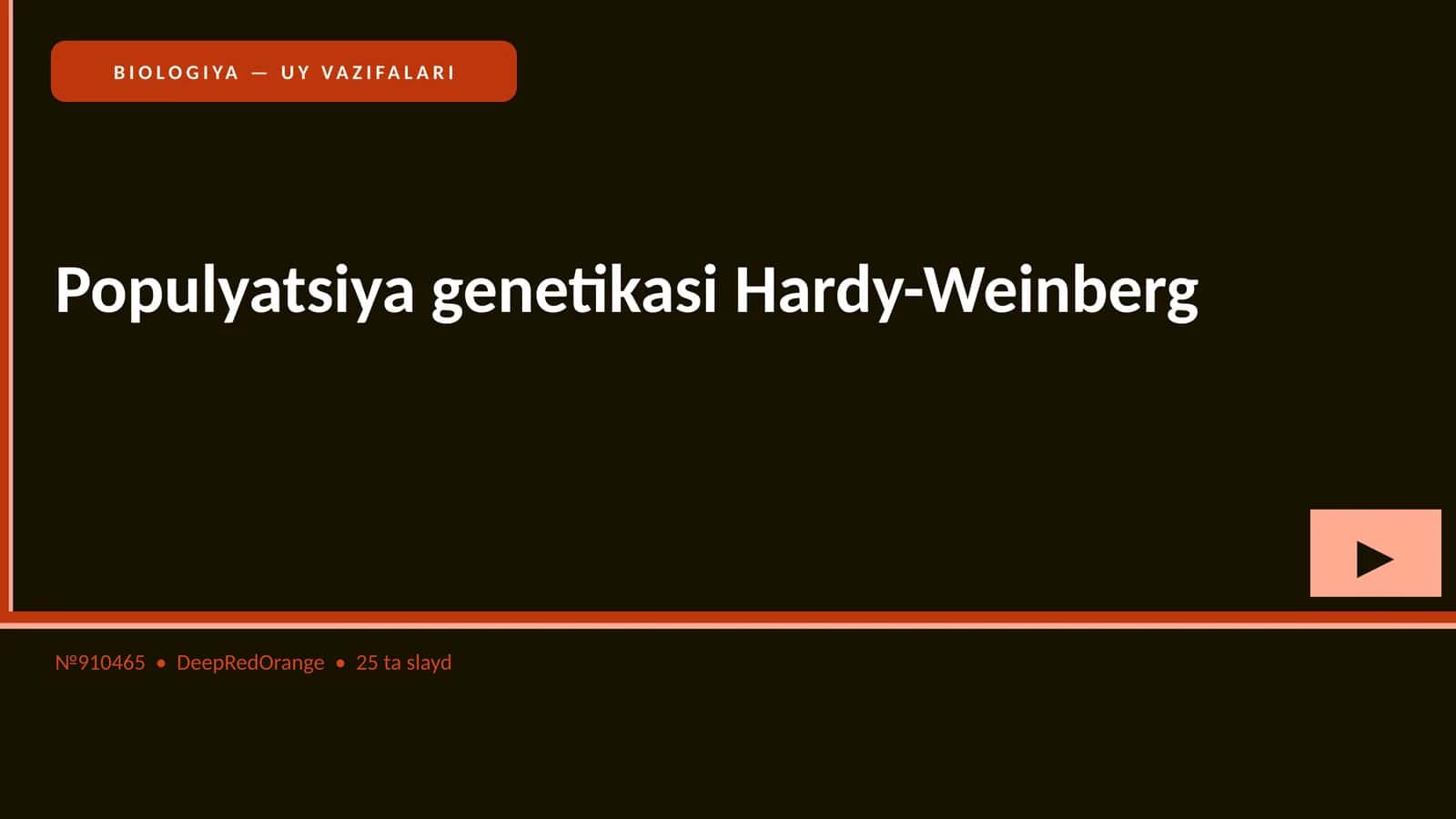 BIOLOGIYA — UY VAZIFALARI 1