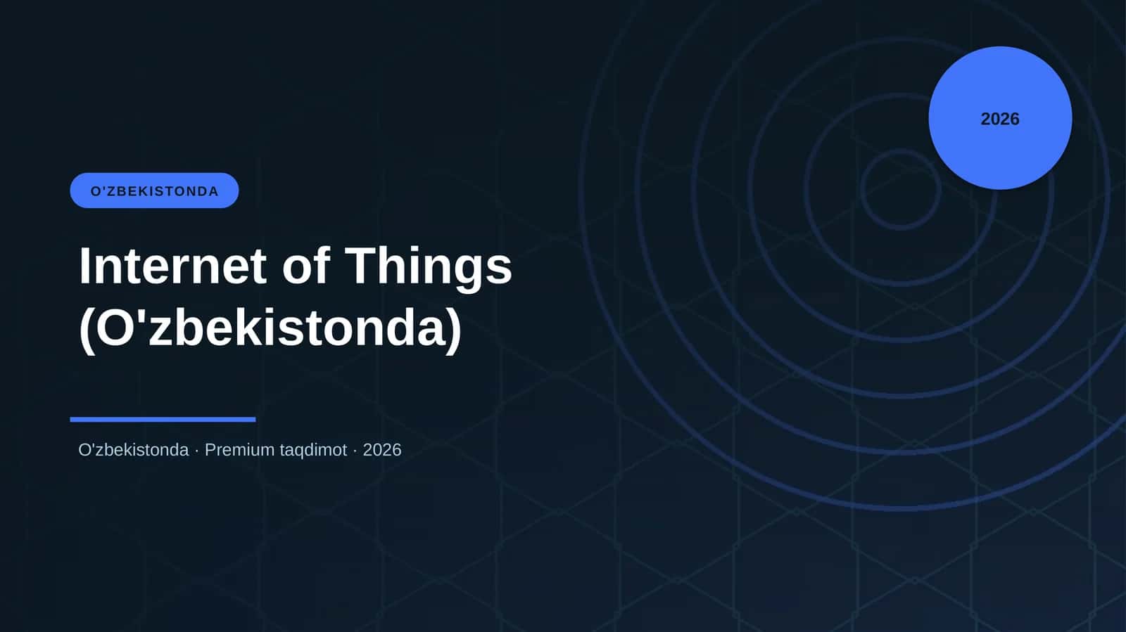 Internet of Things (O'zbekistonda) 1