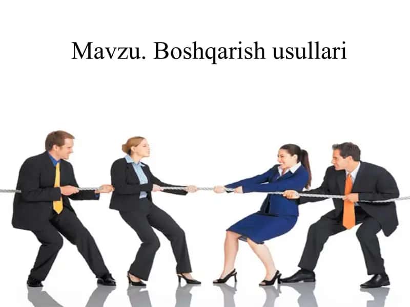Boshqarish usullari 1