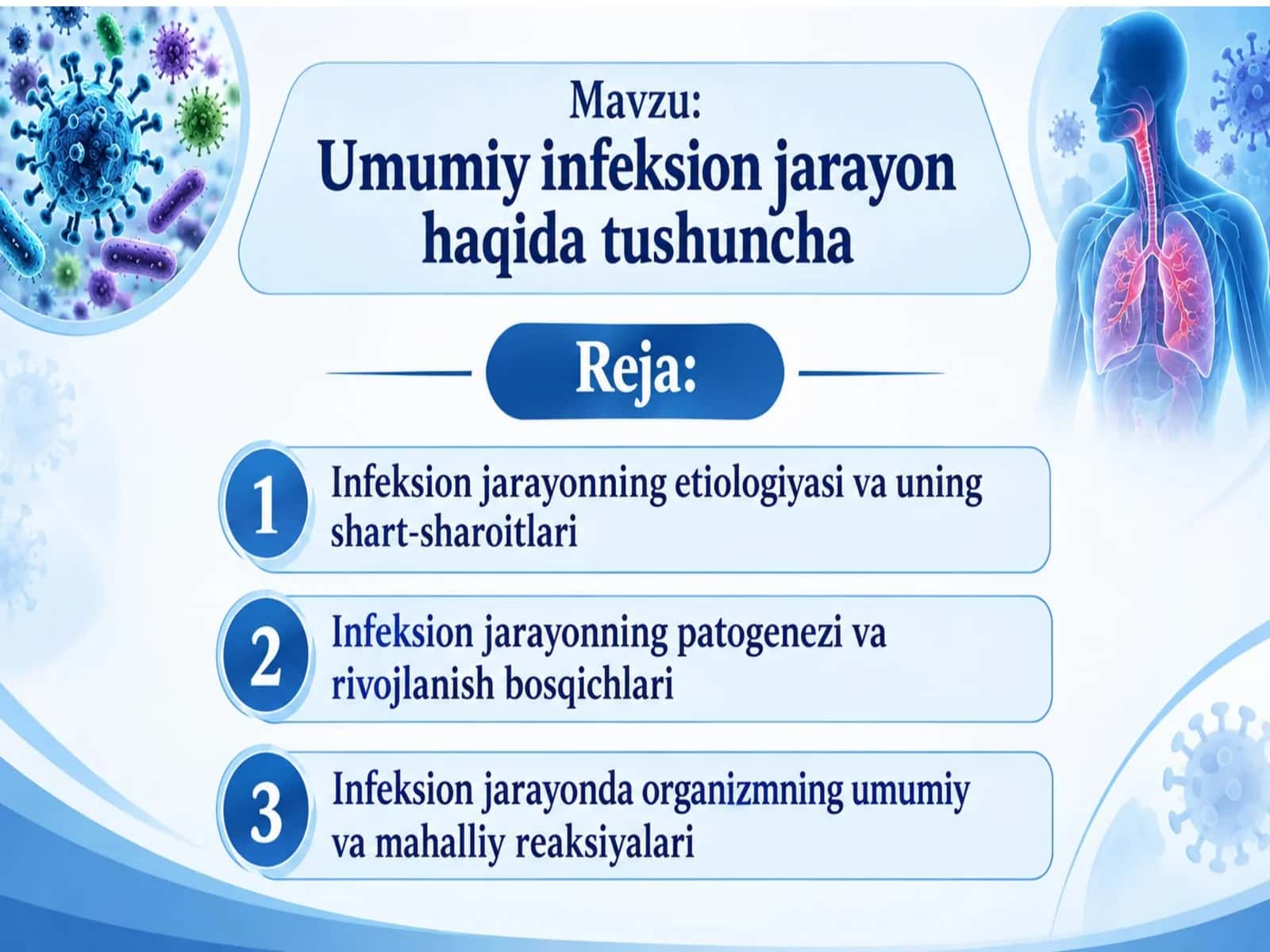 Umumiy infeksion jarayon haqida tushuncha 1