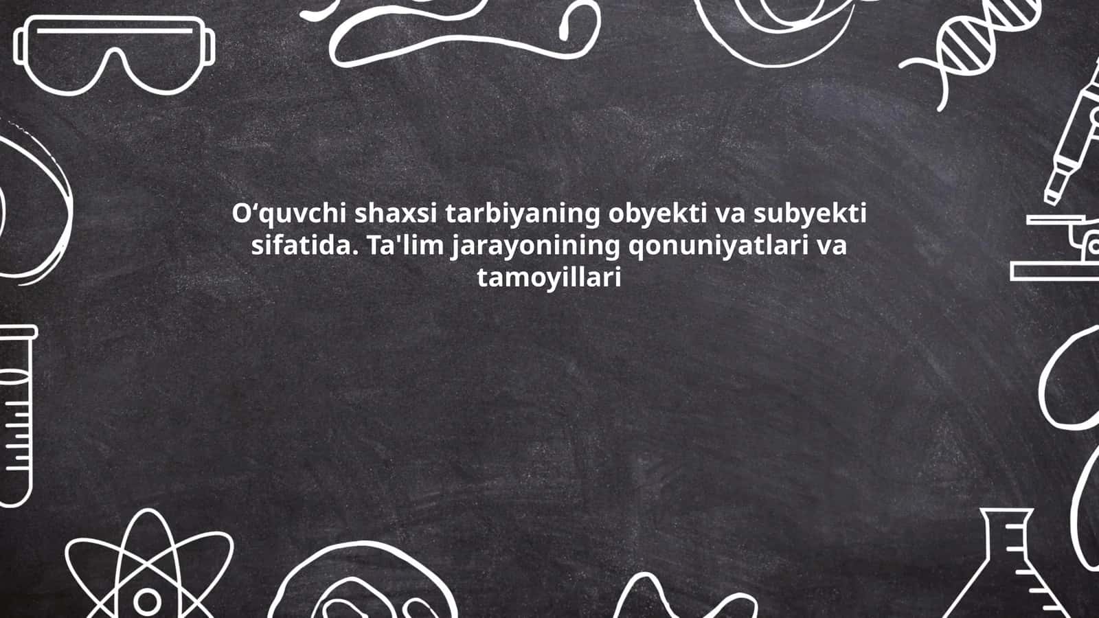 Oʻquvchi shaxsi tarbiya 1