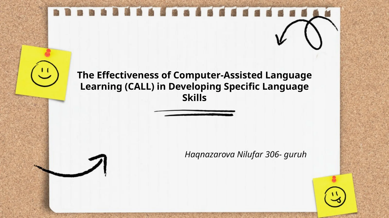 The Effectiveness of Computer-Assisted Language Learning (CALL) in Developing Specific Language Skills 1