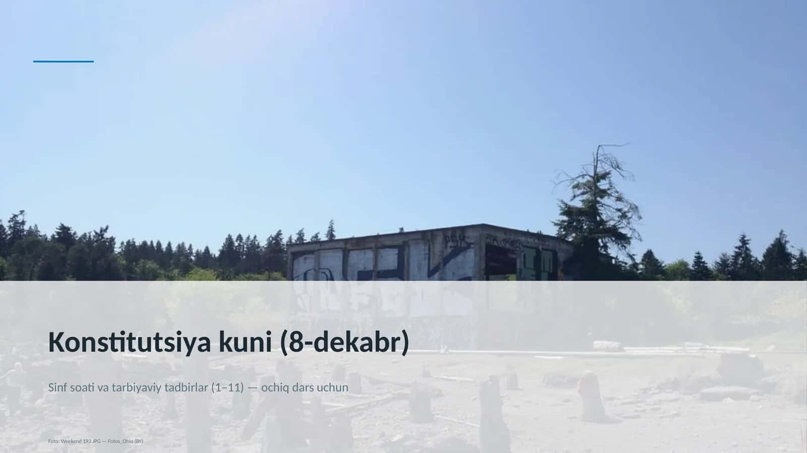 Konstitutsiya kuni (8-dekabr) Ta'lim Darsi 1