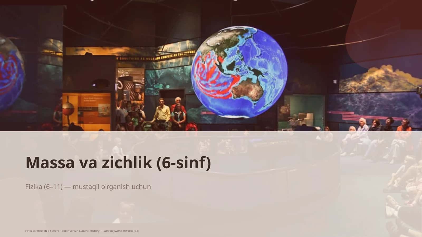 Massa va zichlik (6-sinf) Fizika (6–11) — mustaqil o'rganish uchun 1