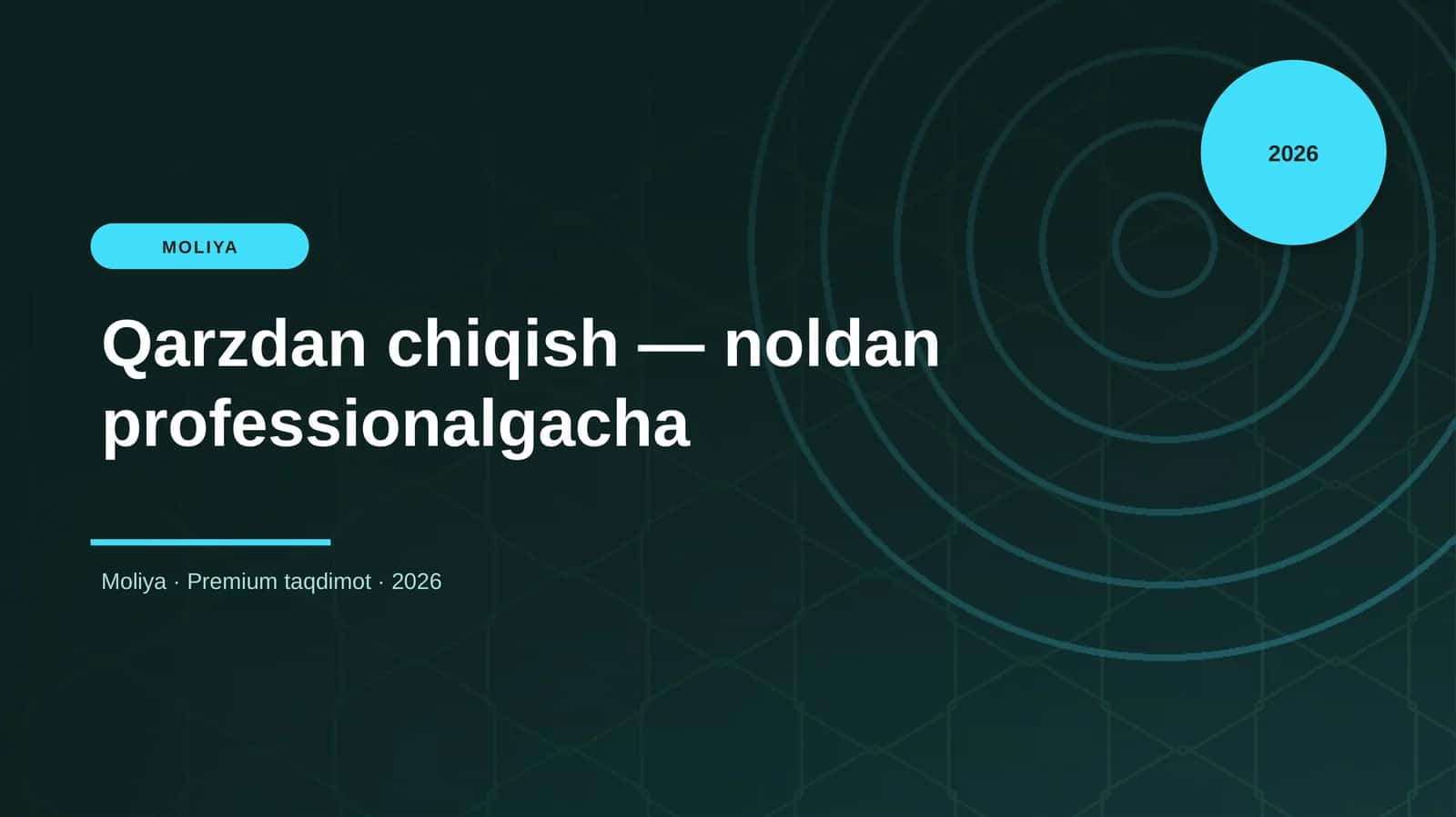 Qarzdan chiqish — noldan professionalgacha 1