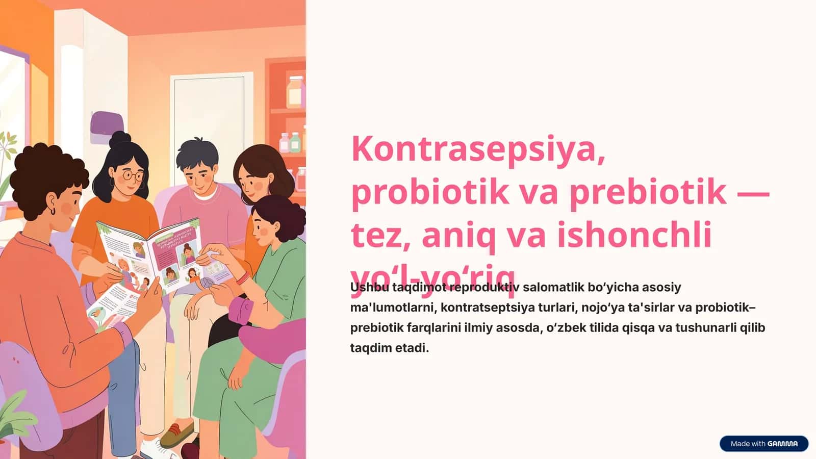 Kontrasepsiya, probiotik va prebiotik 1