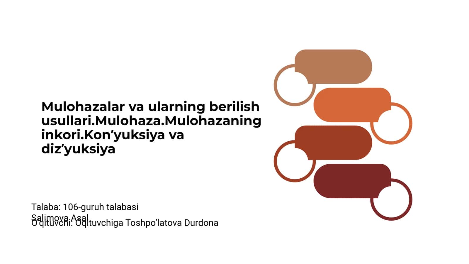 Mulohazalar va ularning berilish usullari 1