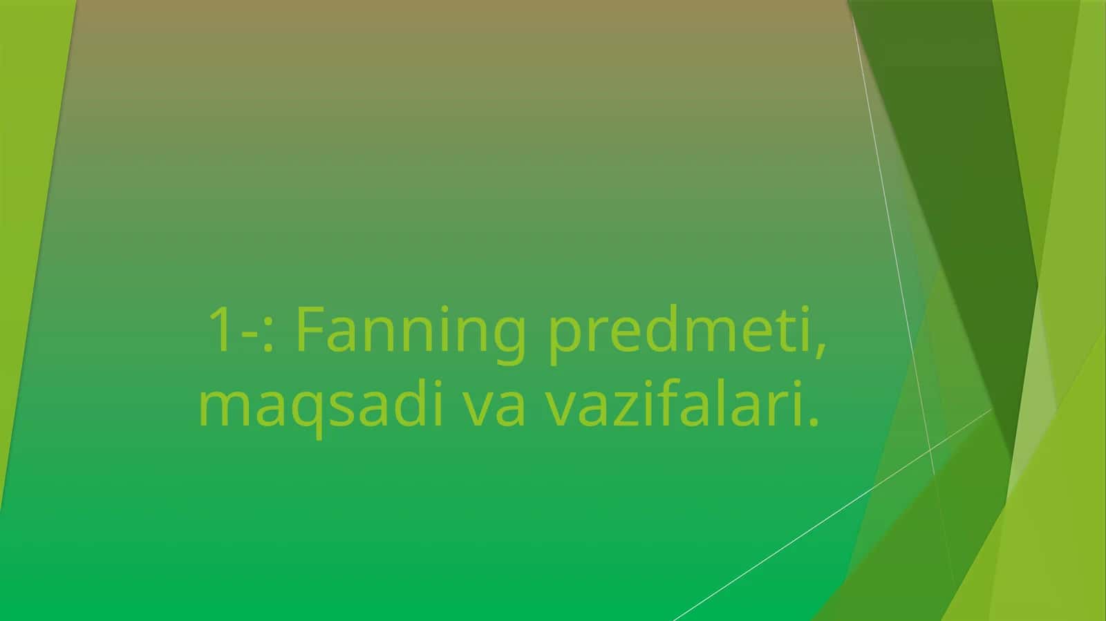 Matematik modellashtirish 1