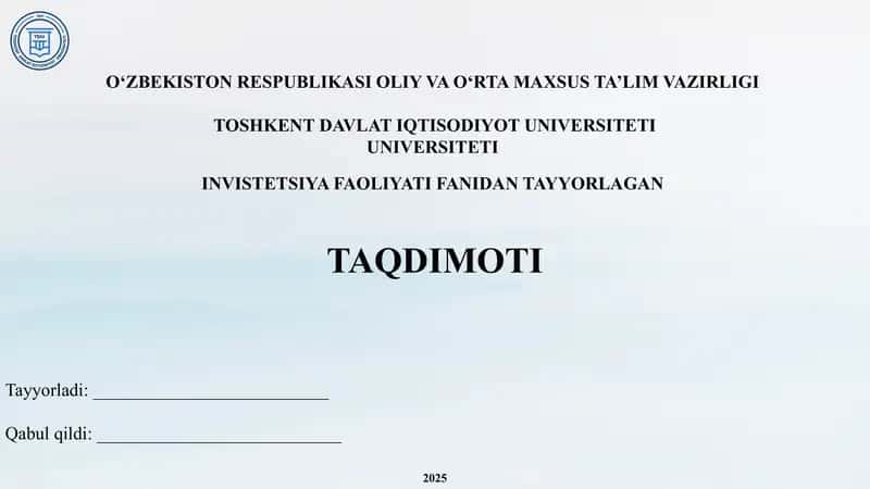 Ozarbayjon davlatining investatsiya tahlili 1