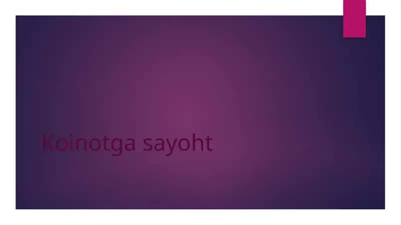 Koinotgasayoht 1