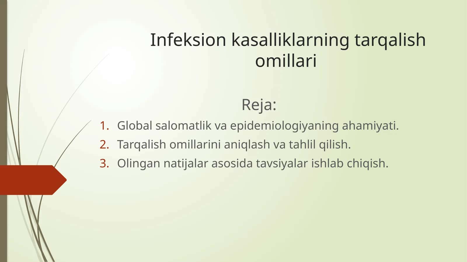 infeksion kasalliklarni tarqalish omillari 1