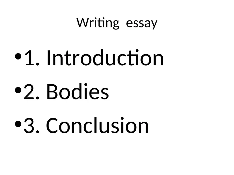 Writing essay 1