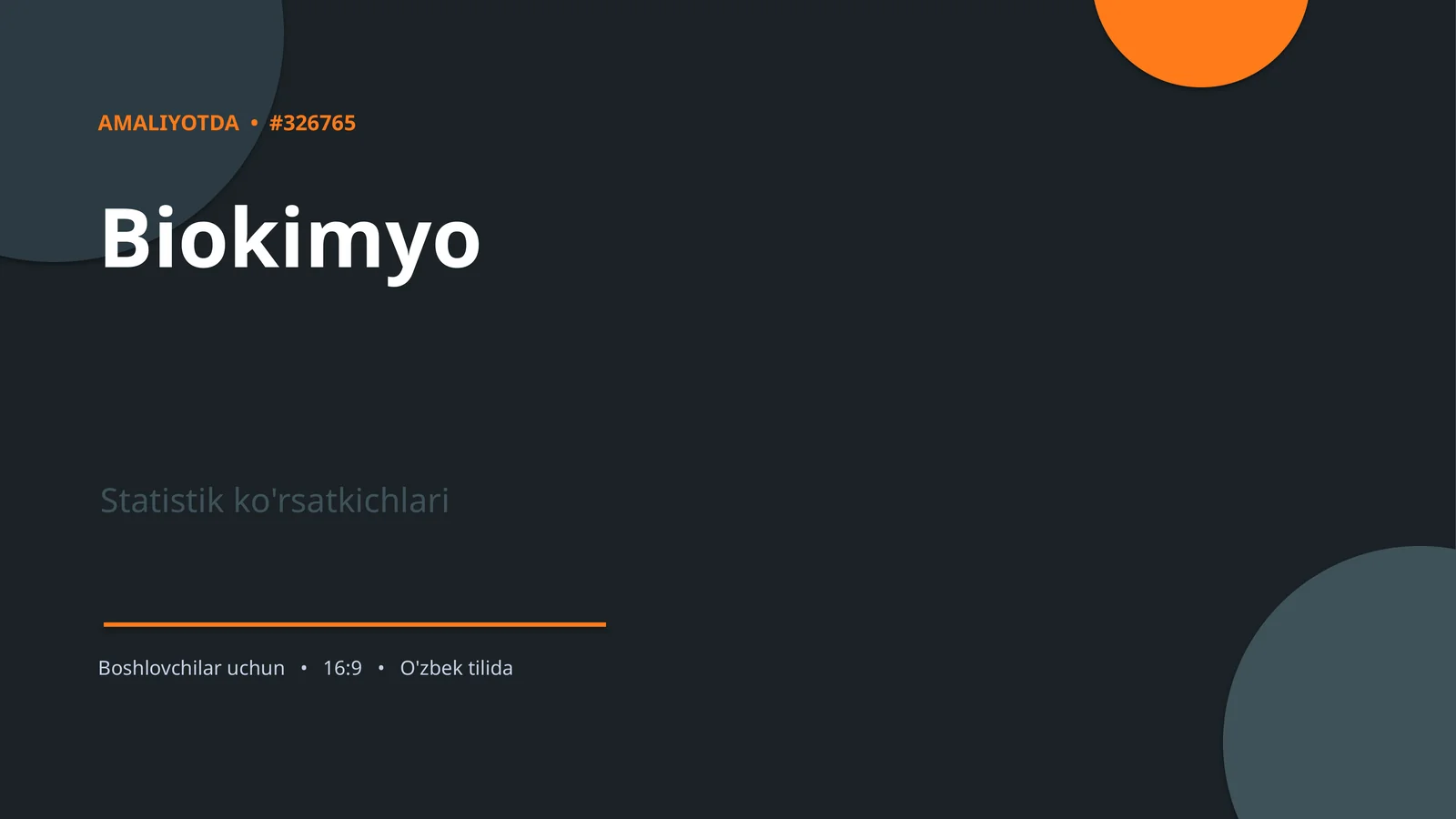 Biokimyo Statistik 1