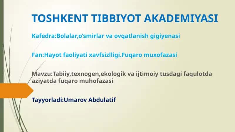 Tabiiy ofat turlari 1