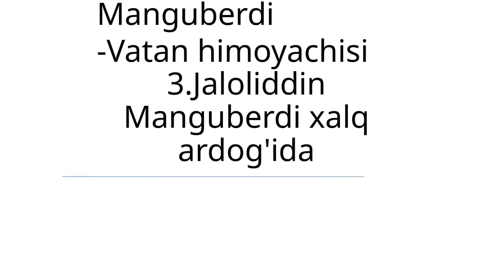 Jaloliddinning Bolaligi 1
