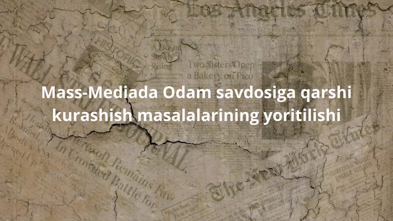 Mass-Mediada Odam savdosiga 1