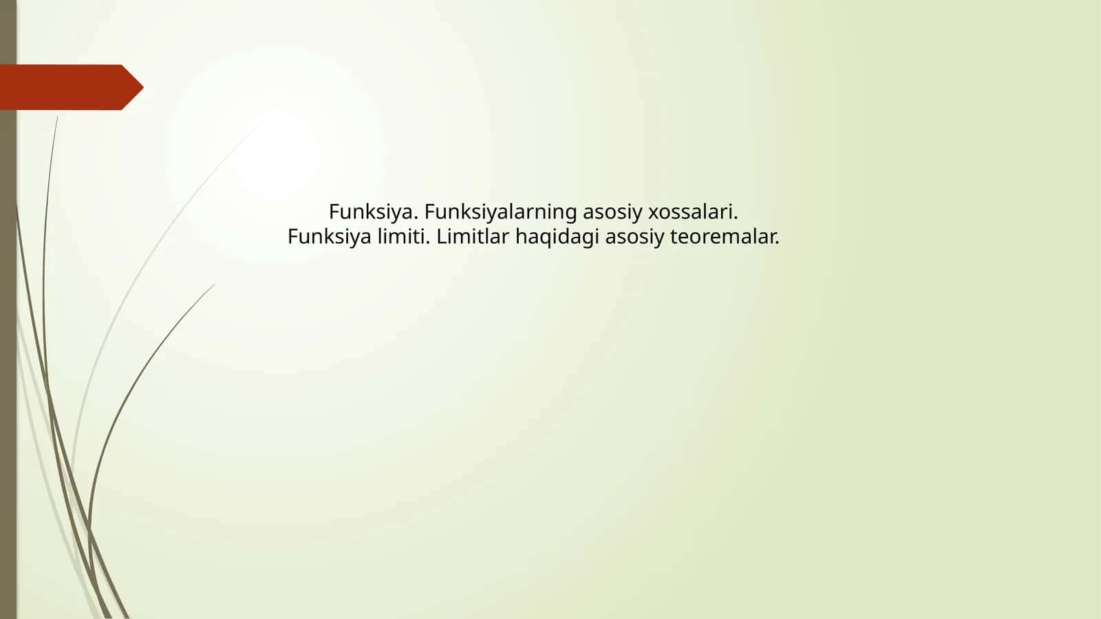 Funksiya Limiti 1