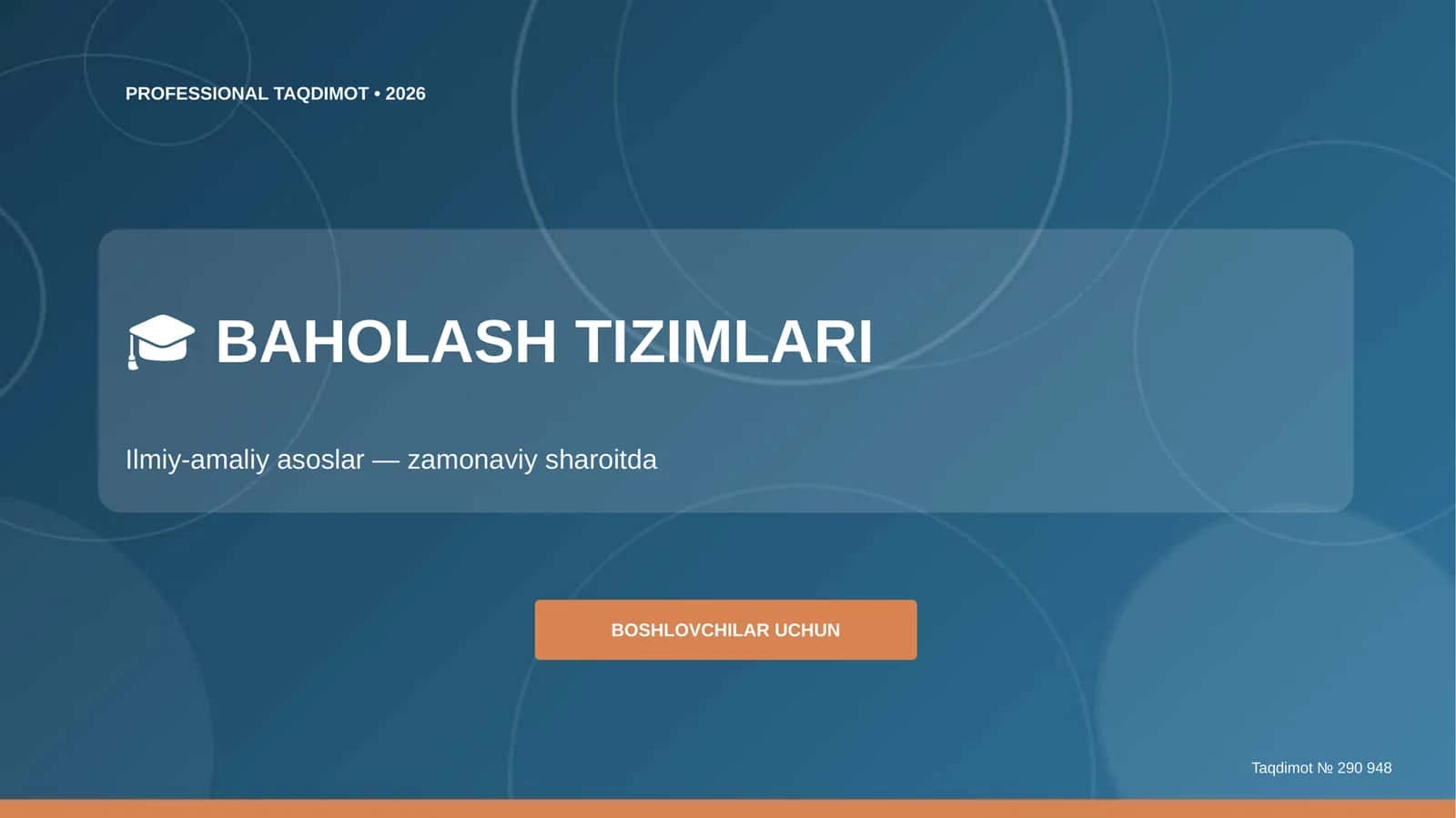 PROFESSIONAL TAQDIMOT • 2026 1