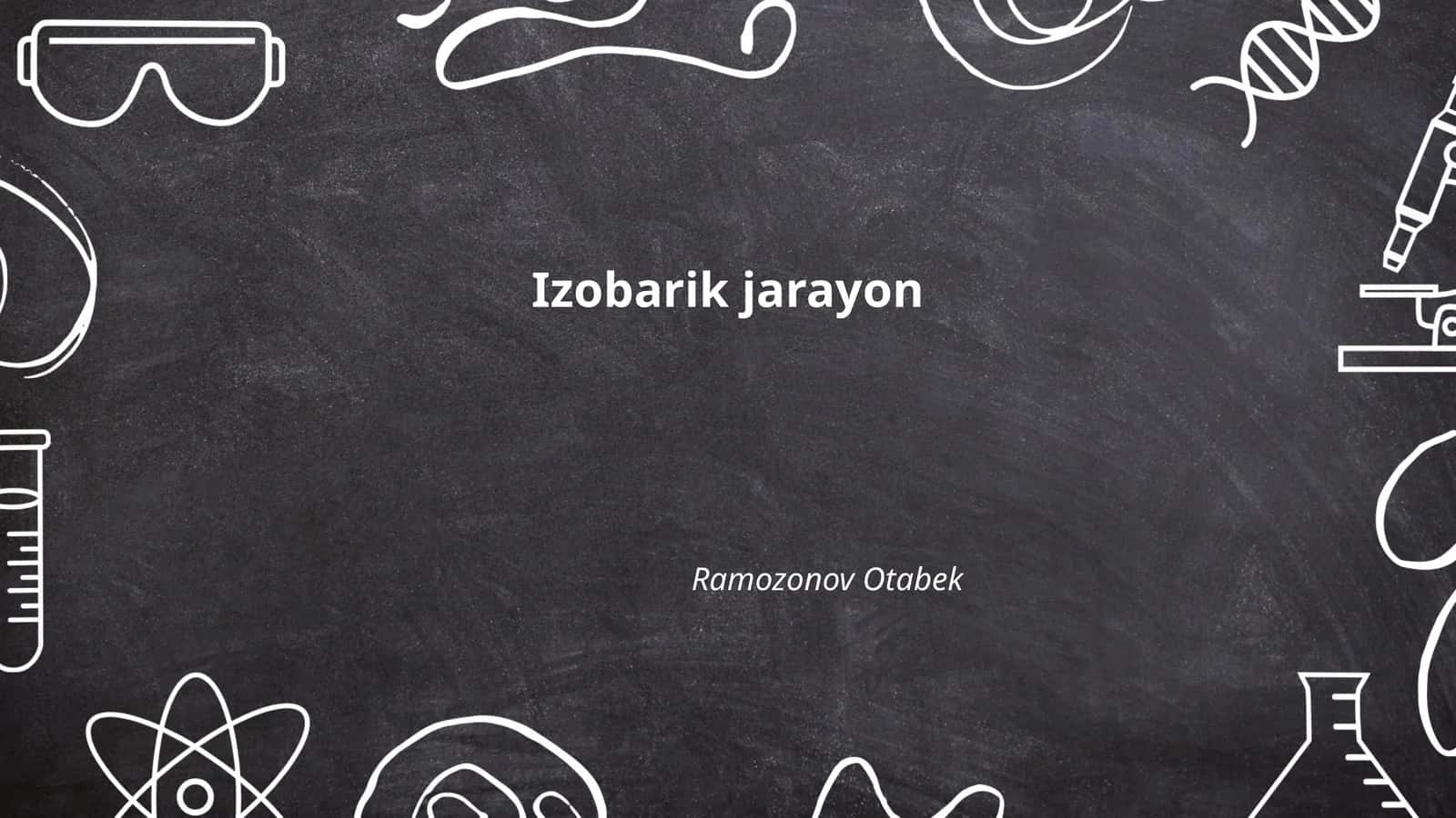 Izobarik jarayon 1