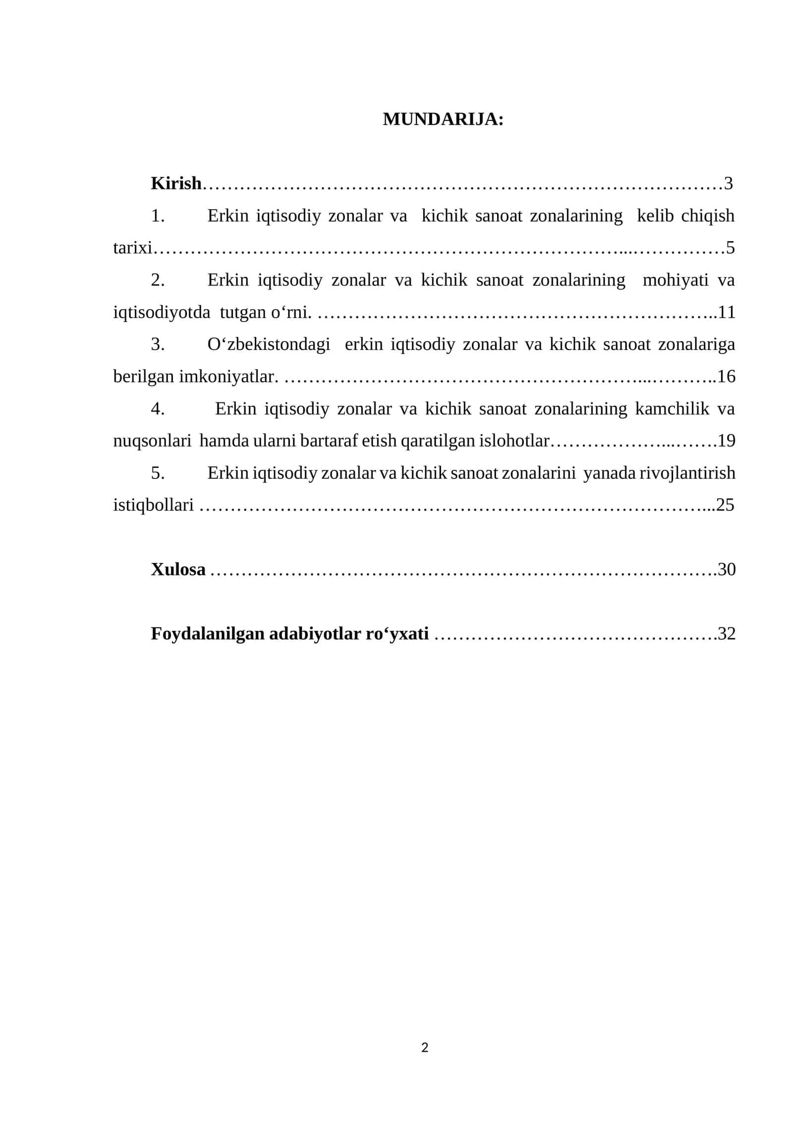 Erkin iqtisodiy zonalar va kichik sanoat zonalarining kelib chiqishi 1