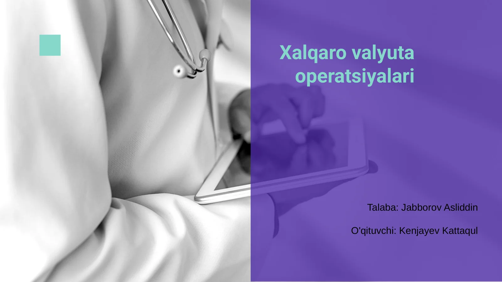 Xalqaro valyuta operatsiyalari 1