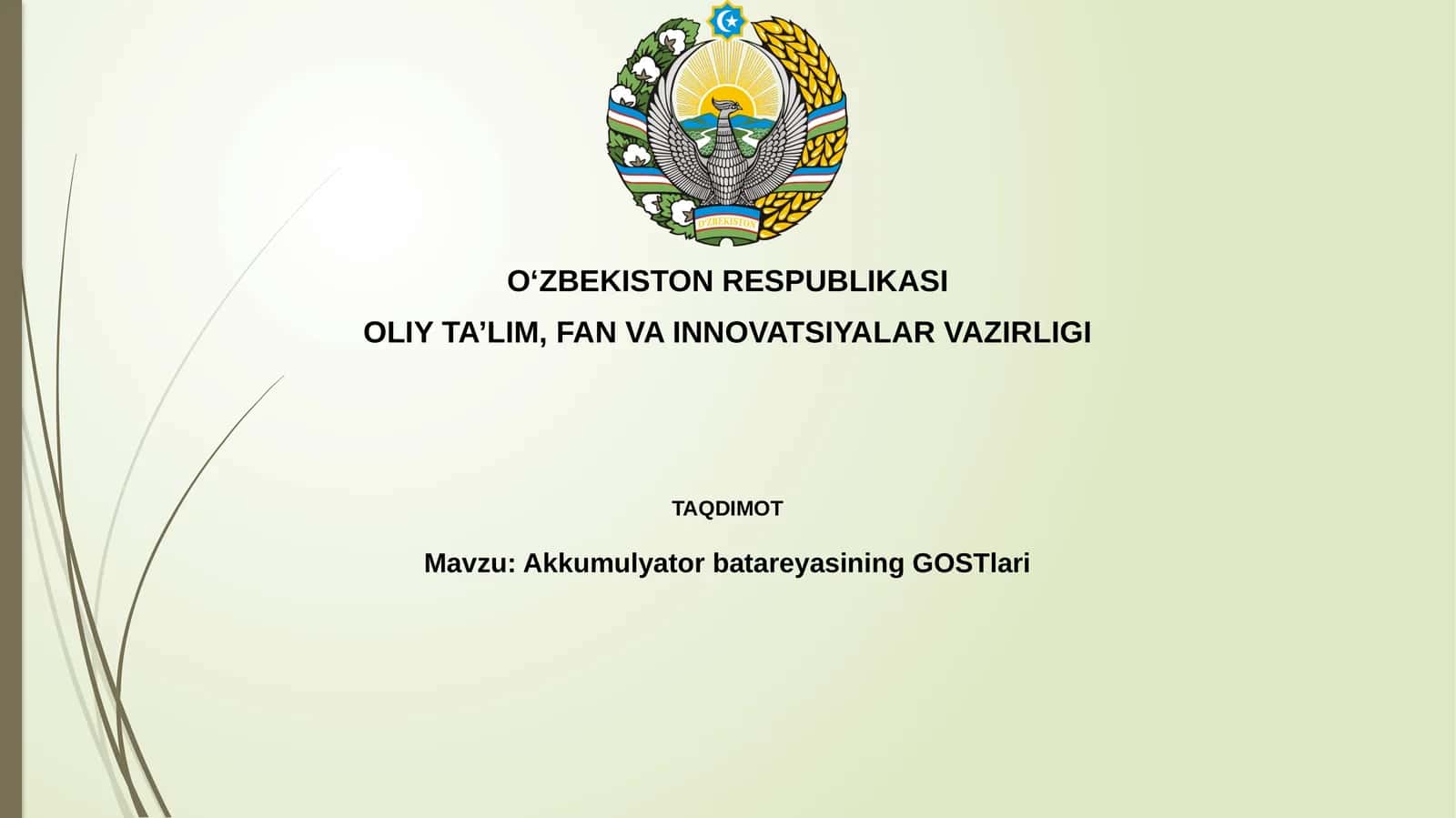 AkkumulyatorbatareyasiningGOSTlari 1