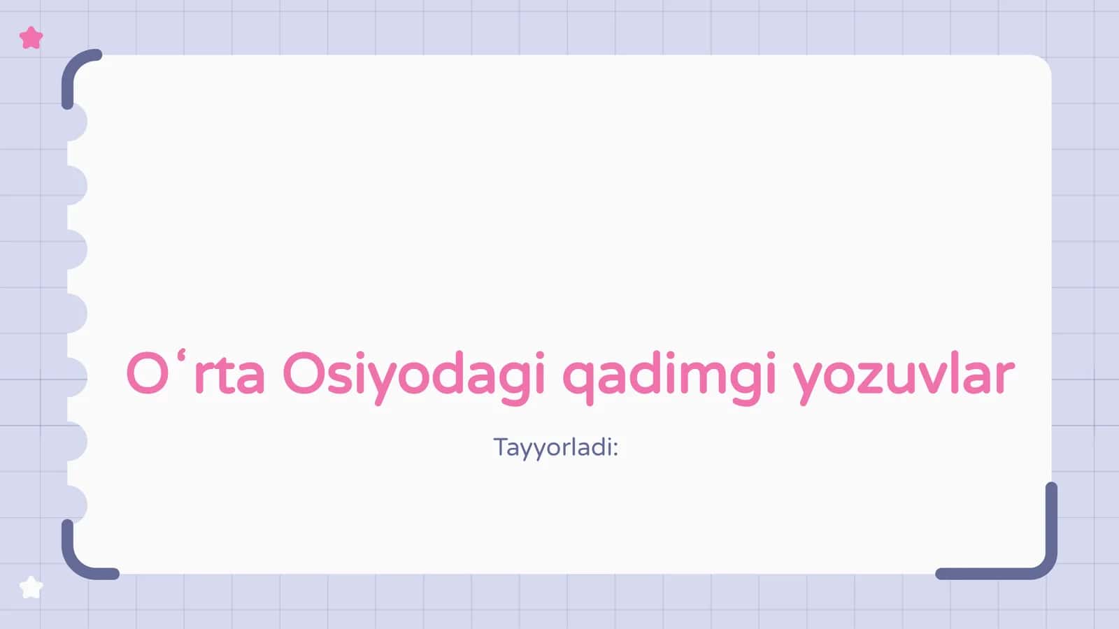 OʻrtaOsiyodagiqadimgiyozuvlar 1