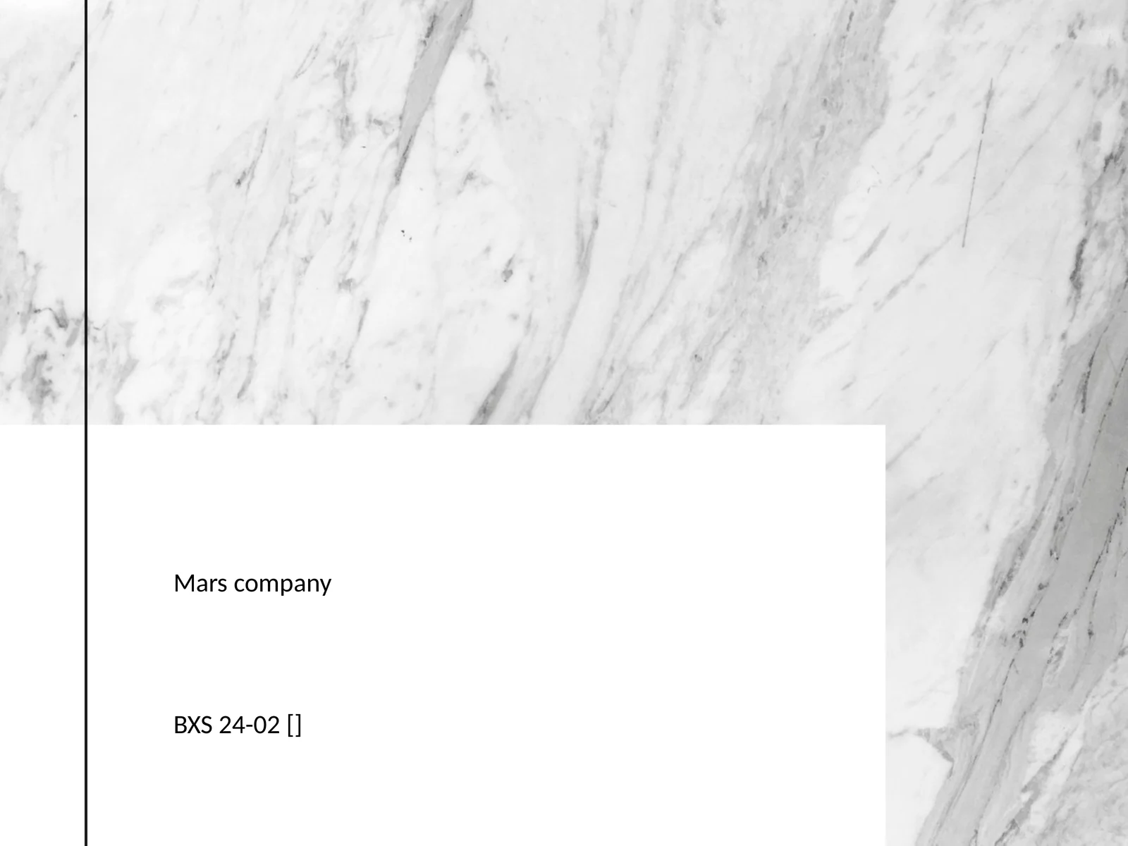 Mars company 1