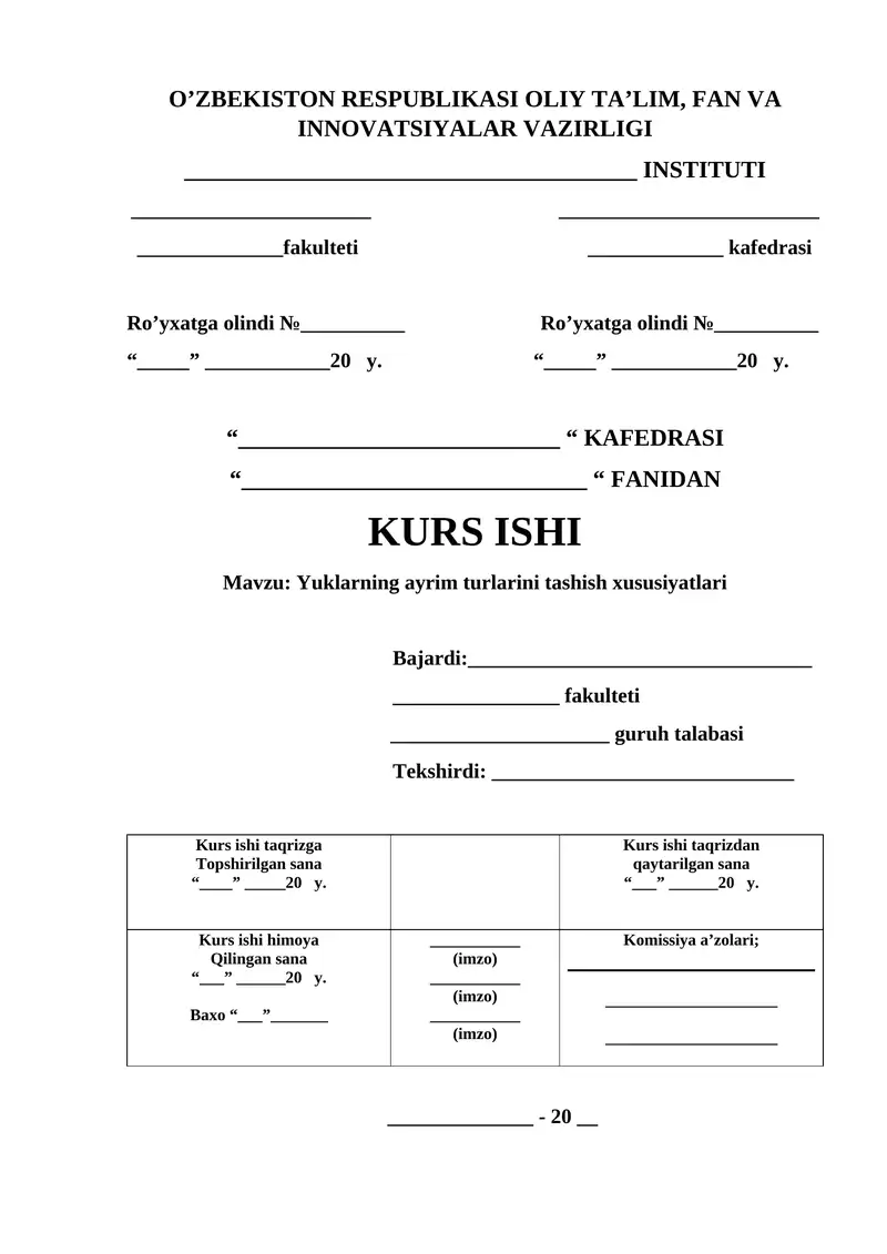 Yuklarning ayrim turlarini tashish xususiyatlari 1