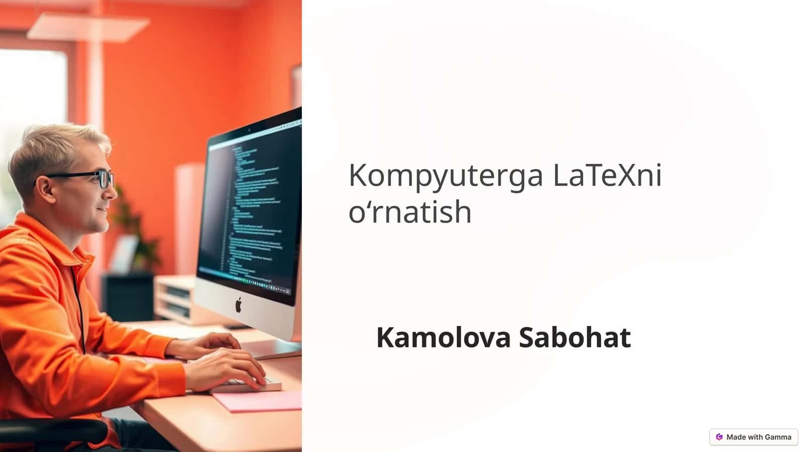 LaTeXning Asosiy Maqsadi va Imkoniyatlari 1