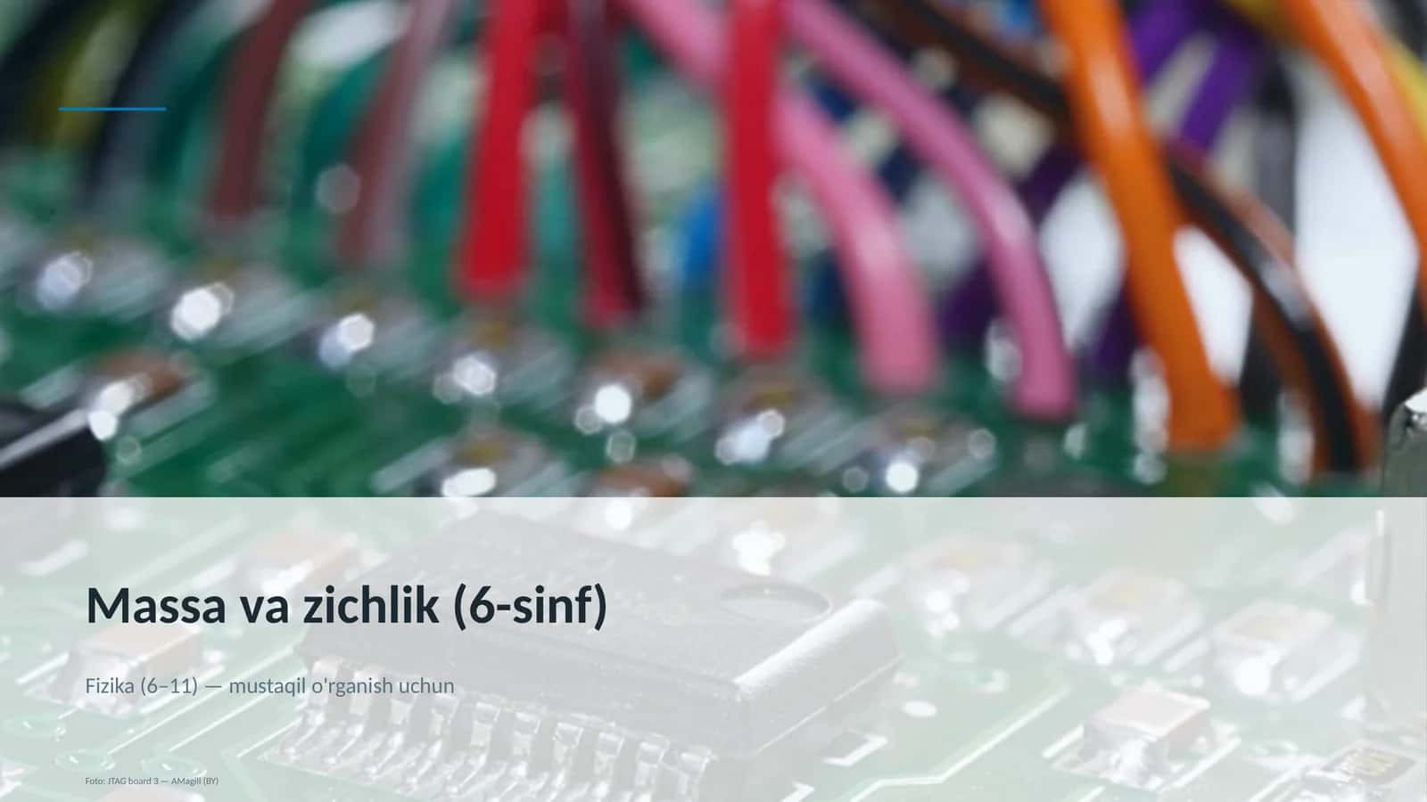 Massa va zichlik (6-sinf) 1