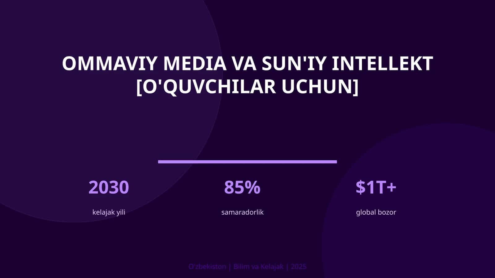 Ommaviy media va sun'iy intellekt [o'quvchilar uchun] 1
