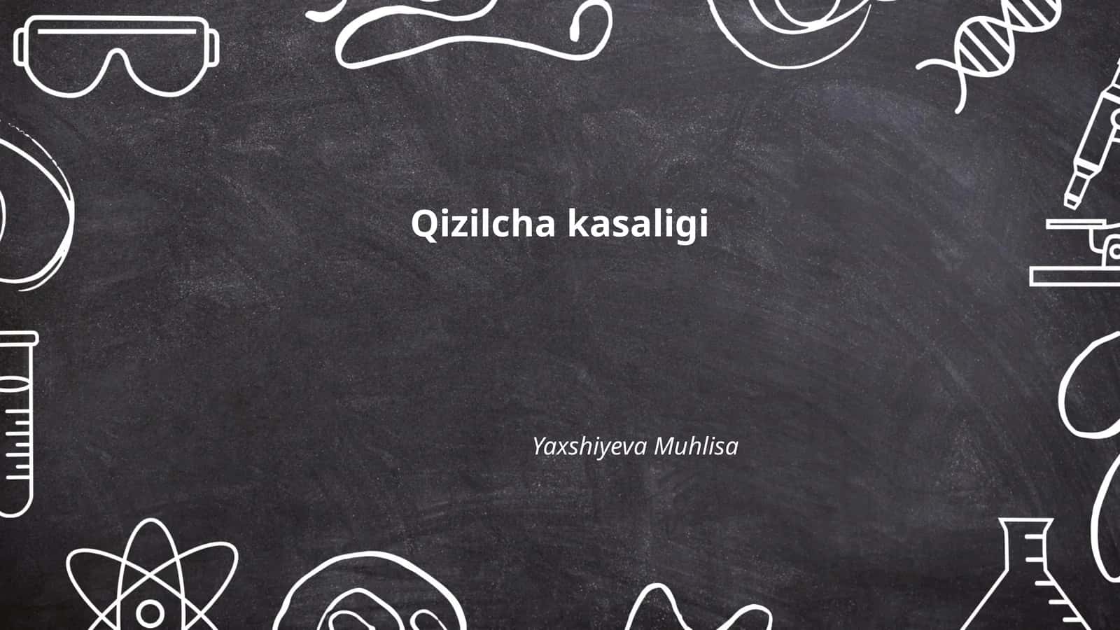 Qizilcha kasaligi 1
