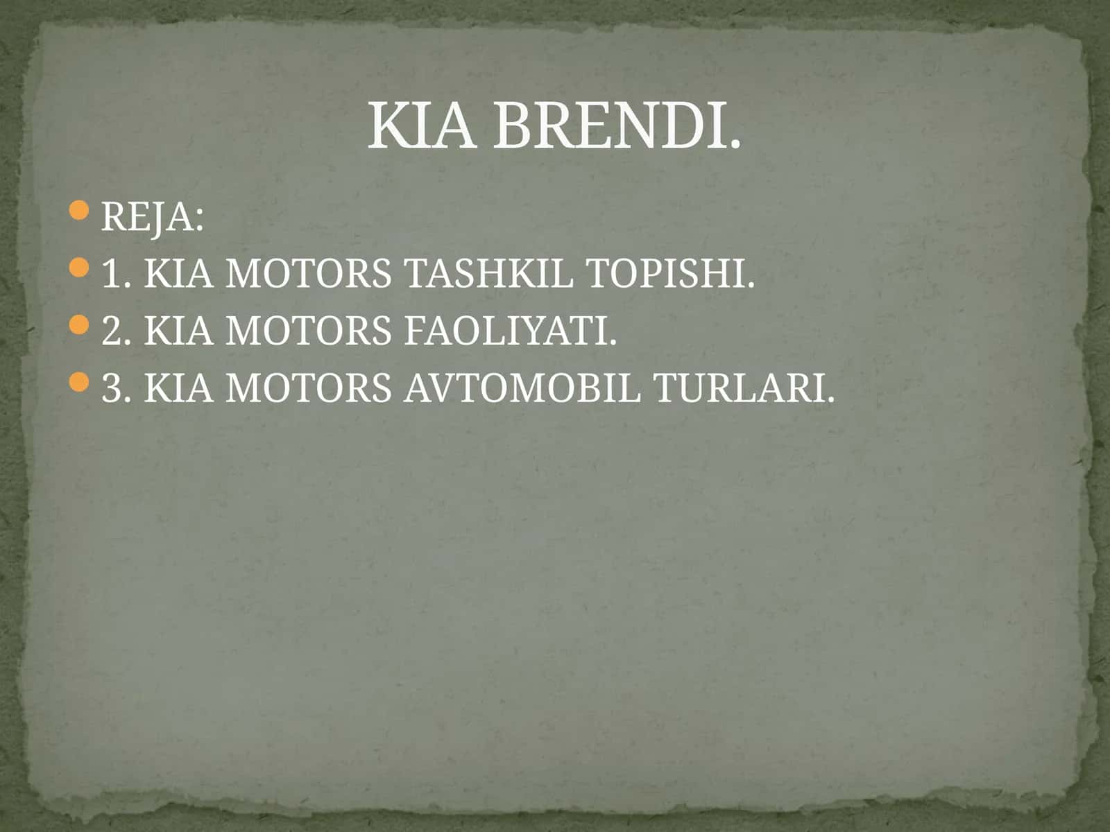 KIA MOTORS 1